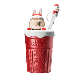 POP MART The Monsters Let's Christmas Series Straw Cup